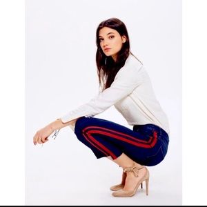 MOTHER Insider Crop Step Fray Speed Racer High Waisted Jeans sz 29